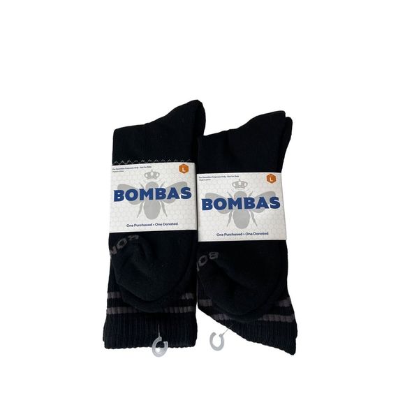 Bombas Accessories - BOMBAS 2‎ pair large black socks NEW